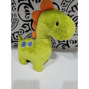 Baby by Gund Green Plush w Purple & Orange Stuffed Dinosaur Toy EUC 12"